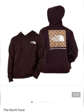 The North Face Never Stop Exploring Box Logo Hoodie Hooded Sweatshirt Size XL